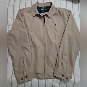 Polo by Ralph Lauren Tan lightweight windbreaker.
